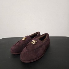 Chanel Suede Women’s Loafers Size 38C EU picture