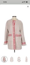 Maje Paris Women’s Jacket Sz 36 (us 4) Houndstooth Tweed picture