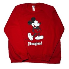 Mickey Mouse Disneyland Red Crew Neck Unisex Size XL New Without Tags picture