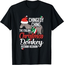 Dominick The Christmas Donkey Italian Christmas Donkey T-Shirt picture