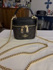 NWOT Coach AVA Crossbody Bag With Signature Print CY732 Coach Gold Chain L@@k picture
