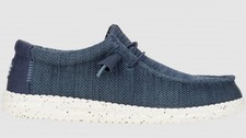 Hey Dude Men's Wally Stretch Sox Slip-On Loafer Navy Medium - Express delivery picture