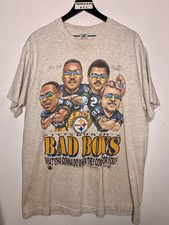 vintage Pittsburgh Steelers Xplosion shirt caricatures NFL heros Salem Eagles picture