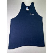 Vintage Champion Tank Top Mens XXL Navy Blue USA Made 90s Deadstock NWT picture