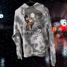 Dragon Ball Z Hoodie Men's Gray Goku Anime Crunchyroll Dye New Size - Medium picture