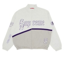 Supreme Old English Jacket SS25 White Large Authentic Fast 🚚 picture