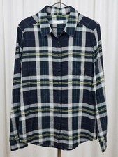 Equipment Brett Plaid Silk Blouse in the pine multi colorway. picture