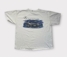 Vintage Mercedes Benz T-Shirt Mens XL White 90s Promo Car Brand Luxury E-Class picture
