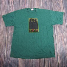 Tee Jays T Shirt Mens XL Green Vintage 1992 Taos Indian New Mexico Single Stitch picture