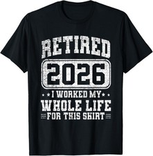 Vintage Retirement Best Retired 2026 Funny Unisex T-Shirt picture