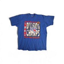 Vintage 1992 NY Rangers Patrick Division Champions NHL T-Shirt Blue 2XL picture