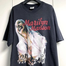 90s Marilyn Manson rock band Black Unisex t-shirt classic style Men Women S-5XL picture