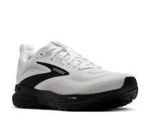 Free Ship Brooks Trace 4 Men's Running Shoes White/Black NO IMPORT FEE picture