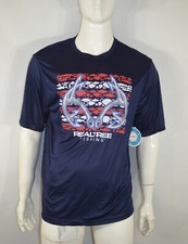Realtree Outdoors Men's T shirt M Short Sleeve Navy NWT picture