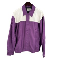 Bogey Boys Colorblock Jacket Purple White Retro Inspired Golf Macklemore Size L picture