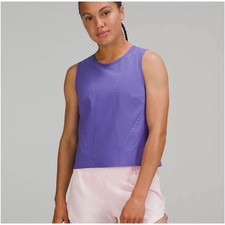 NWT Lululemon Swift Ventilated Running Tank Charged Indigo Purple W1DSMS Size 2 picture
