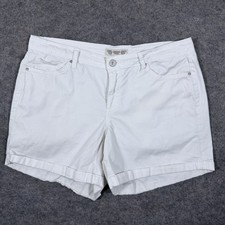 Vintage America Blues Casual Pull-On Shorts Women's Size 10 (Actual 35x5) White picture