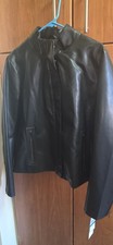 Brand new rare Calvin Klein Faux leather Moto jacket with tags. picture