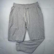Lululemon City Sweat Jogger Mens Large Heathered Light Gray French Terry picture