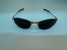 Oakley Whisker Gen 1 Silver Frame Dark Grey Lens Sunglasses picture