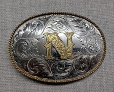 vintage MONTANA SILVERSMITHS belt buckle