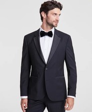 HUGO  Men's Modern-Fit Wool Blend Super Flex Stretch Tuxedo Jacket Size 42R picture