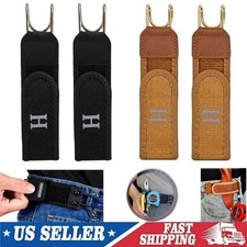 2PCS Tactical Metal Hook Elastic Belt Buckle-Less Invisible Waist Belt Closure picture