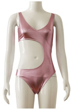 The Substance Cosplay Sue Women Pink Rose Tight Gym Bodysuit Costume picture