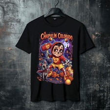EL CHAPULIN COLORADO DIA DE MUERTOS HALLOWEN BLACK T SHIRTS picture