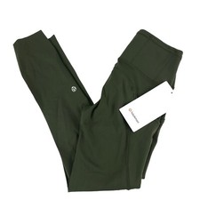 NWT LULULEMON Fast Free HR Crop 23” Nulux Leggings DKOV Dark Olive Size 2 picture