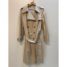 Vintage 70s London Fog Trench Rare Floral Lining & Matching Belt 16 picture