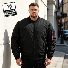 Men's Heavy Weight MA-1 Flight Bomber Jacket 6XL Full Zip Heavy Weight Outerwear picture