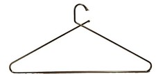 Vintage 60s Brass Clothes Hangers Heavy Duty Lot Of 12 picture
