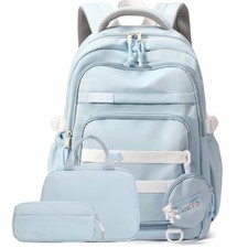 YJMKOI 3Pcs Kids Backpack Set Elementary Middle School Backpacks for Girls, Teen picture