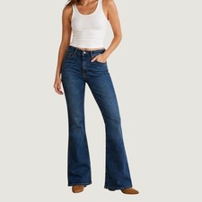 NWT Wrangler Retro Bailey High-Rise Bootcut Jeans Dark Wash Women's 30x32 picture