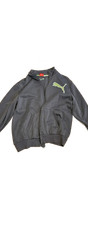 Puma Big Green Logo Grey  Zip-Up Jacket picture