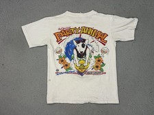 Vintage Spuds Mackenzie Bud Light Shirt Mens Medium White Party Animal 1987 80s picture