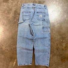 Vintage Steve & Barrys Baggy Light Wash Carpenter Pants Mens 34x29 Blue 90s Y2K picture