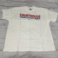 Nike Team Courthouse Basketball Shirt 3XL XXXL Cream Off White Just Do It EYBL picture