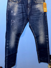 Rare True Religion Relaxed Straight Jeans Dark Wash Denim Made In Italy NWT 38 picture
