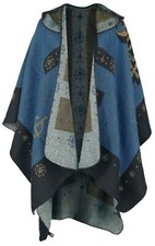 Ghost Cardigan Cape  Progressive Rock Band Black Blue Poncho Jacket One Size picture
