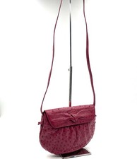 Excellent condition Rare West Germany BALLY BALLY Ostrich Leather Pochette Shoul picture