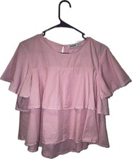 Zara pink peplum top large picture