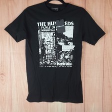 The Hundreds Riot T Shirt Mens S Black Graphic Print Money or Fame Comic Style picture