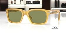 PERSOL PO3272S 204 4E Miele Green 53 mm Men's Sunglasses picture