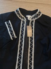 NWT Chico’s Women’s Artisan Tapestry Long Sleeve Jacket Embroidered Size 2/L picture