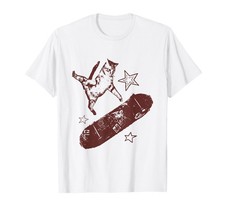 Funny Skateboard Cat Y2k Grunge Vintage Cat Meme Aesthetic T-Shirt picture