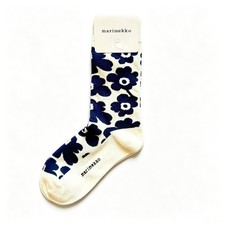 NWT Marimekko Unikko Floral Cotton Crew Socks Women's Multicolor Lot 4+ FreeShip picture