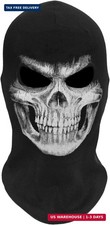 3D Scary Skeleton Mask Skull Mask Grim Reaper Mask for Halloween 3D Realistic De picture