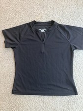 Arc'teryx Women's Black Short Sleeve 1/4 Zip Mock Neck Athletic Top M picture